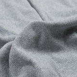 Heathered Light Gray Tubular Cotton Rib Knit