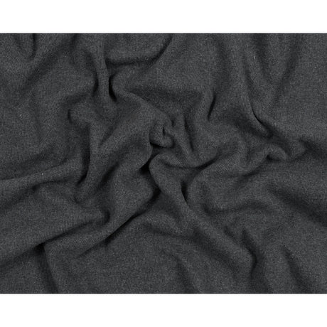 Heathered Charcoal Tubular Cotton Rib Knit