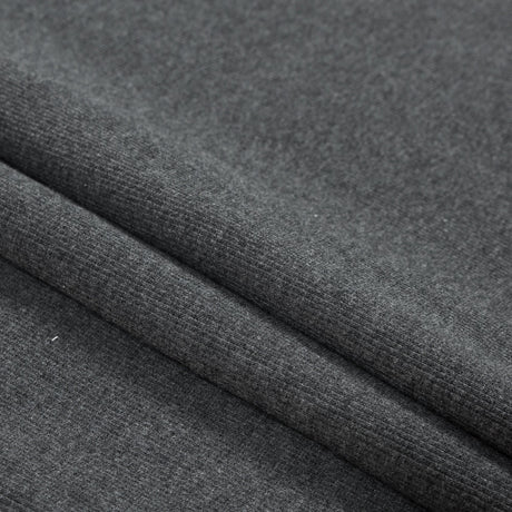 Heathered Charcoal Tubular Cotton Rib Knit