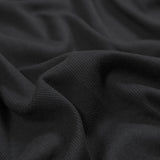 Black Cotton Rib Knit