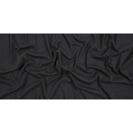 Black Cotton Rib Knit