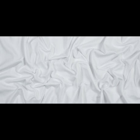 Cotton and Polyester Brushed Fleece - White