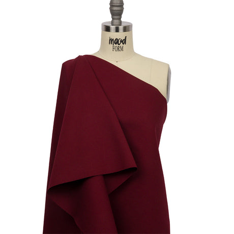 Stretch Ponte Knit - Burgundy - Papilio Collection