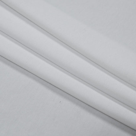 White Stretch Rayon Jersey