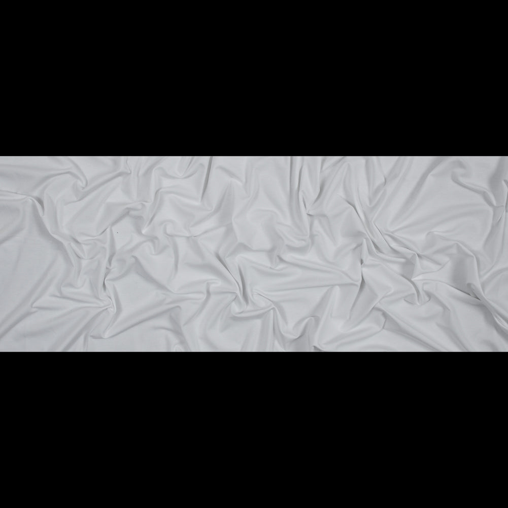 White Stretch Rayon Jersey