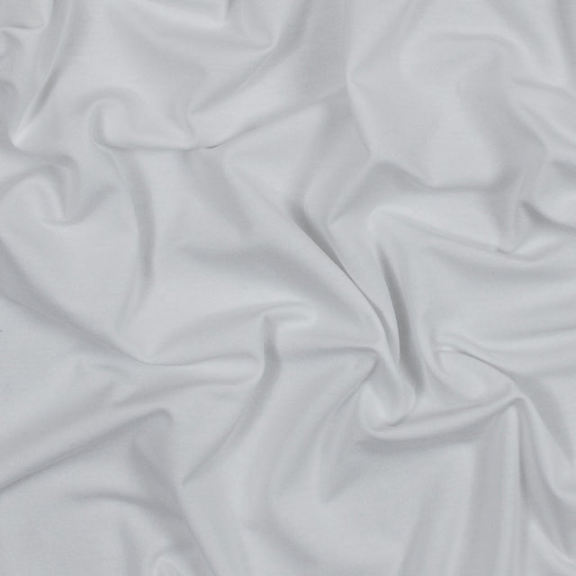 White Stretch Rayon Jersey
