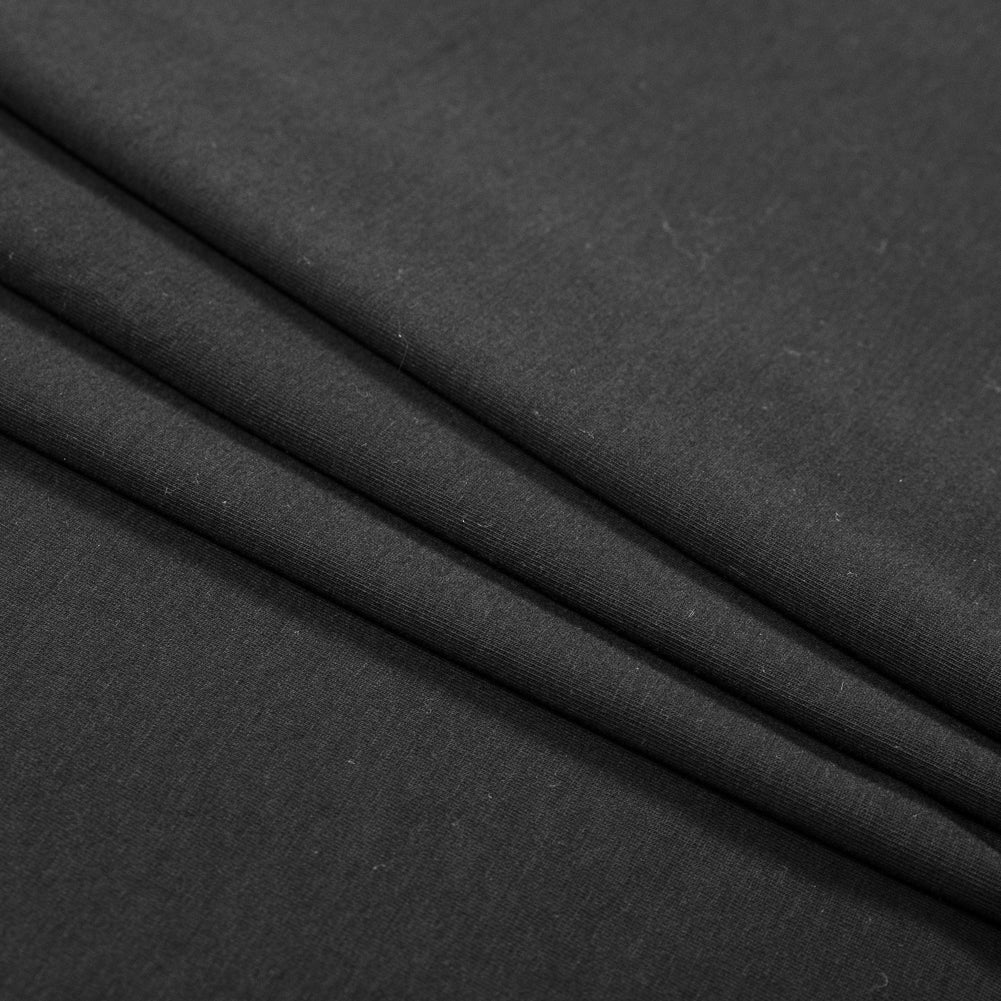 Black Stretch Rayon Jersey
