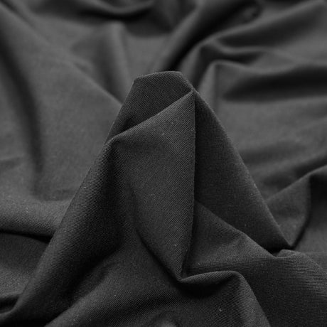 Black Stretch Rayon Jersey