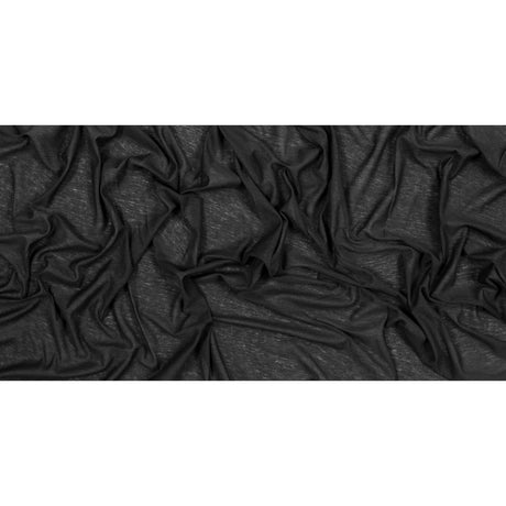 Heathered Black Tissue Weight Cotton Jersey
