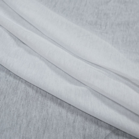 Heathered White Tissue Weight Cotton Jersey