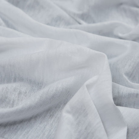 Heathered White Tissue Weight Cotton Jersey