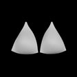 White Triangle Bra Cup - Size 06