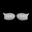 White Bra Cup with a Strap Size 32B
