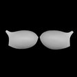 White Bra Cup with a Strap - Size 34B
