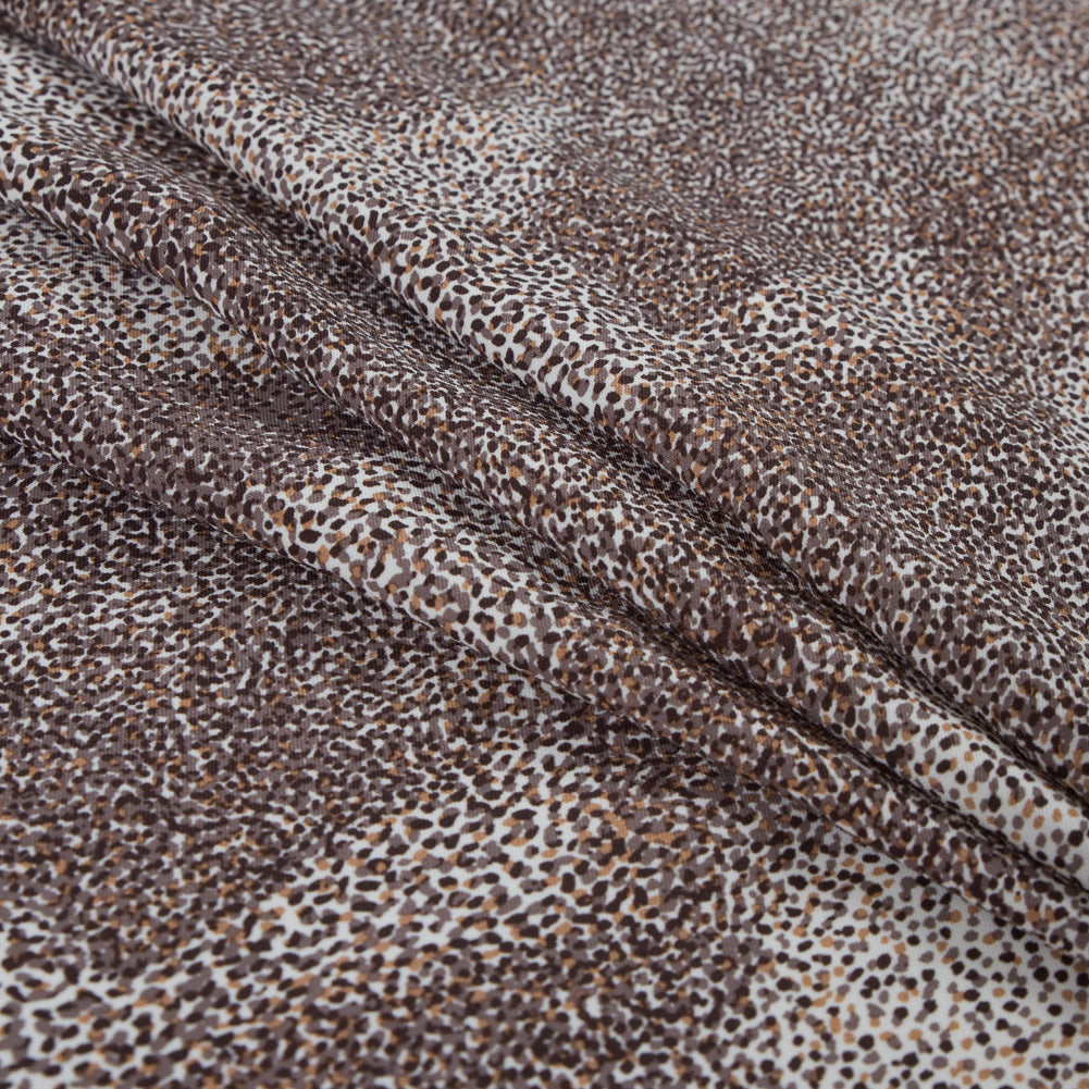 Italian Taupe Animal Digitally Printed Stretch Polyester