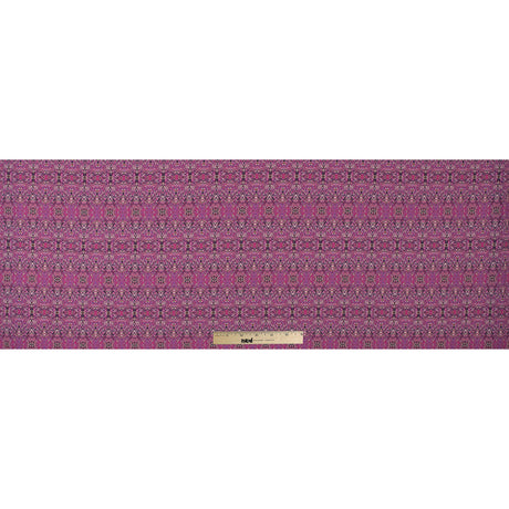 Italian Pink Kaleidoscopic Digitally Printed Stretch Polyester