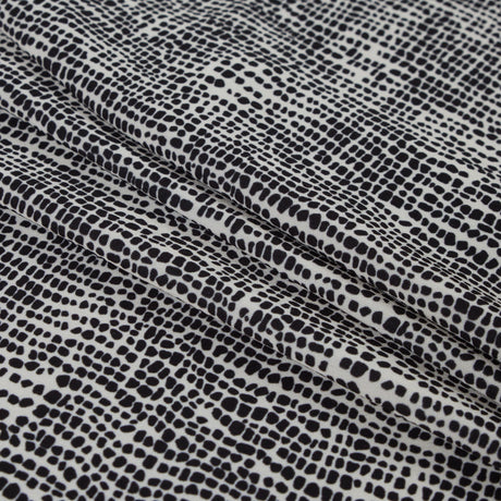 Italian Ivory Reptilian Digitally Printed Stretch Polyester