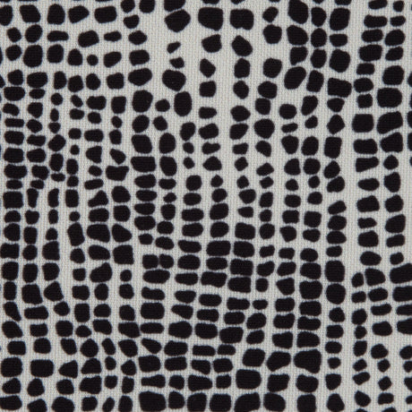 Italian Ivory Reptilian Digitally Printed Stretch Polyester