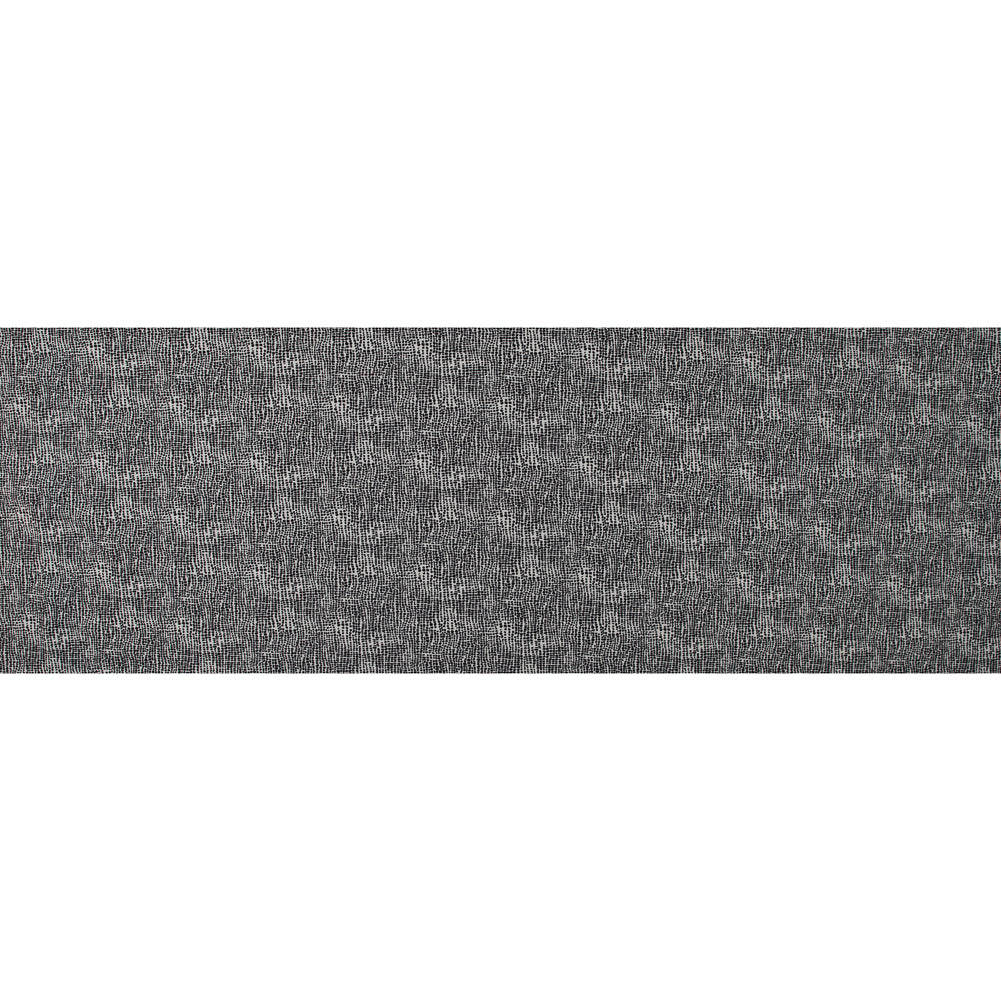 Italian Ivory Reptilian Digitally Printed Stretch Polyester