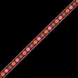 Red German Jacquard Ribbon - 0.625"