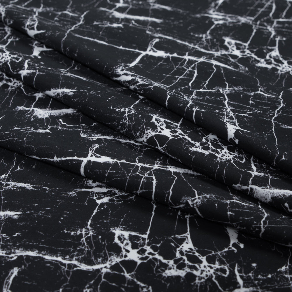 Black Marble Caye UV Protective Compression Swimwear Tricot with Aloe Vera Microcapsules