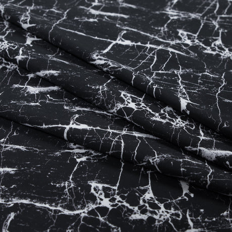 Black Marble Caye UV Protective Compression Swimwear Tricot with Aloe Vera Microcapsules