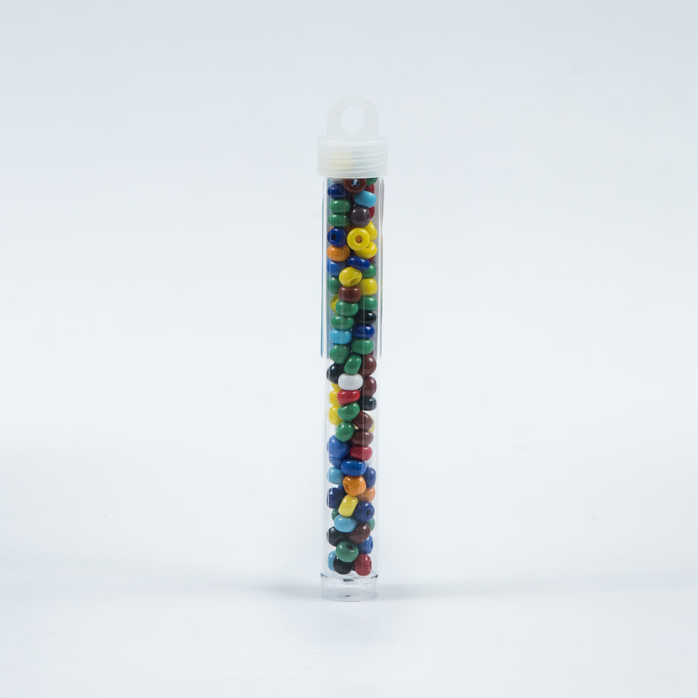 Multicolor Opaque Czech Seed Beads - Size 2