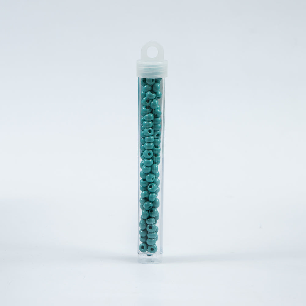 Turquoise Opaque Czech Seed Beads - Size 2
