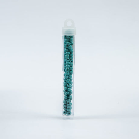 Turquoise Opaque Czech Seed Beads - Size 2