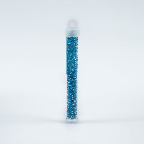 Silver Lined Aqua Czech Seed Beads - Size 6