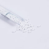 White Opaque Czech Seed Beads - Size 6