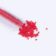 Light Red Opaque Amethyst Czech Seed Beads - Size 8