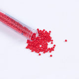 Light Red Opaque Amethyst Czech Seed Beads - Size 8