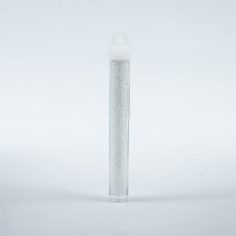 White Opaque Czech Seed Beads - Size 10