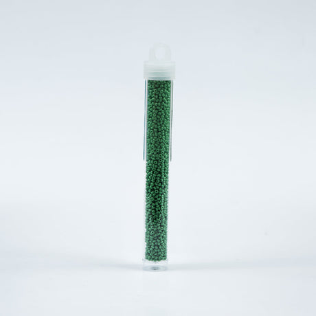 Medium Green Opaque Czech Seed Beads - Size 10