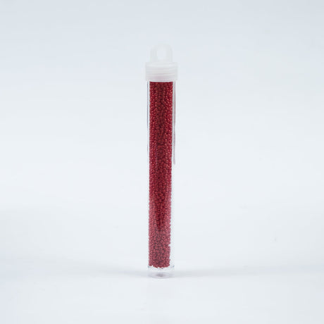 Medium Red Opaque Czech Seed Beads - Size 10
