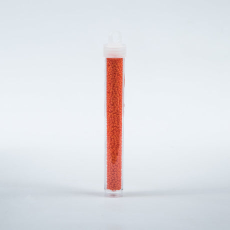 Orange Opaque Czech Seed Beads - Size 10