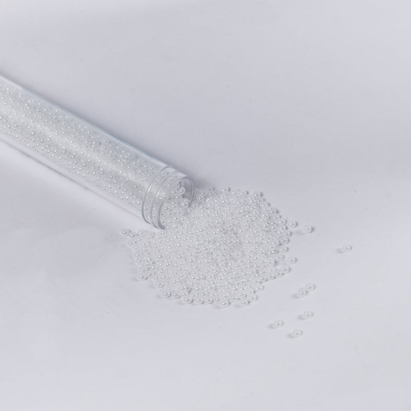 Pearl White Czech Seed Beads - Size 10