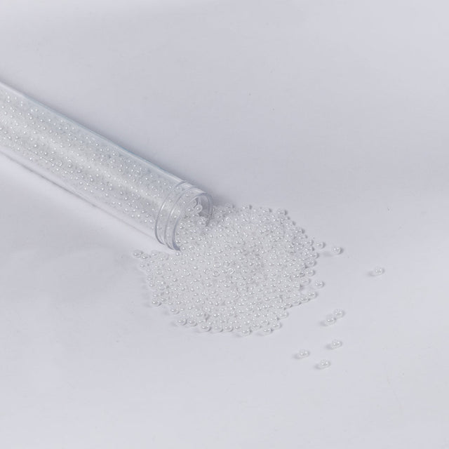 Pearl White Czech Seed Beads - Size 10