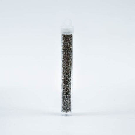 Iris Brown Iridescent Czech Seed Beads - Size 10