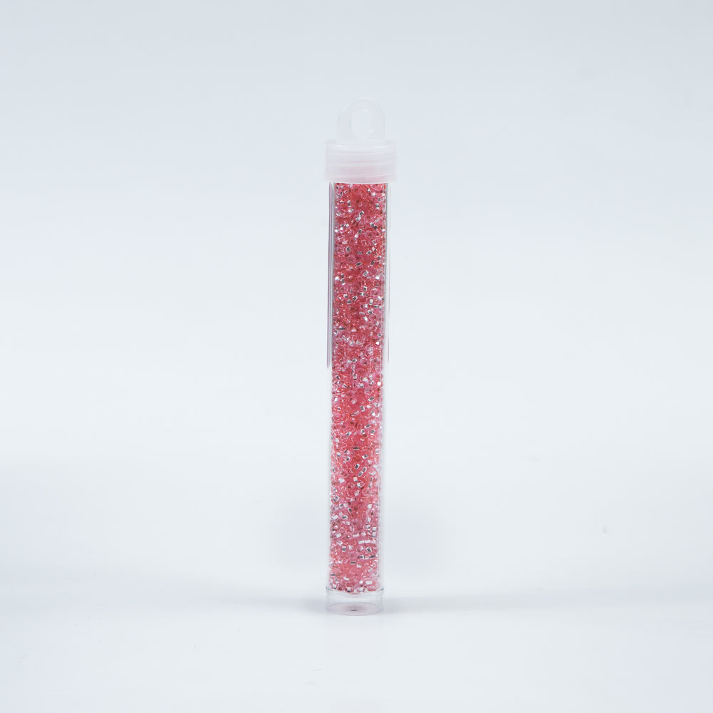 Pink Clear Czech Seed Beads - Size 10