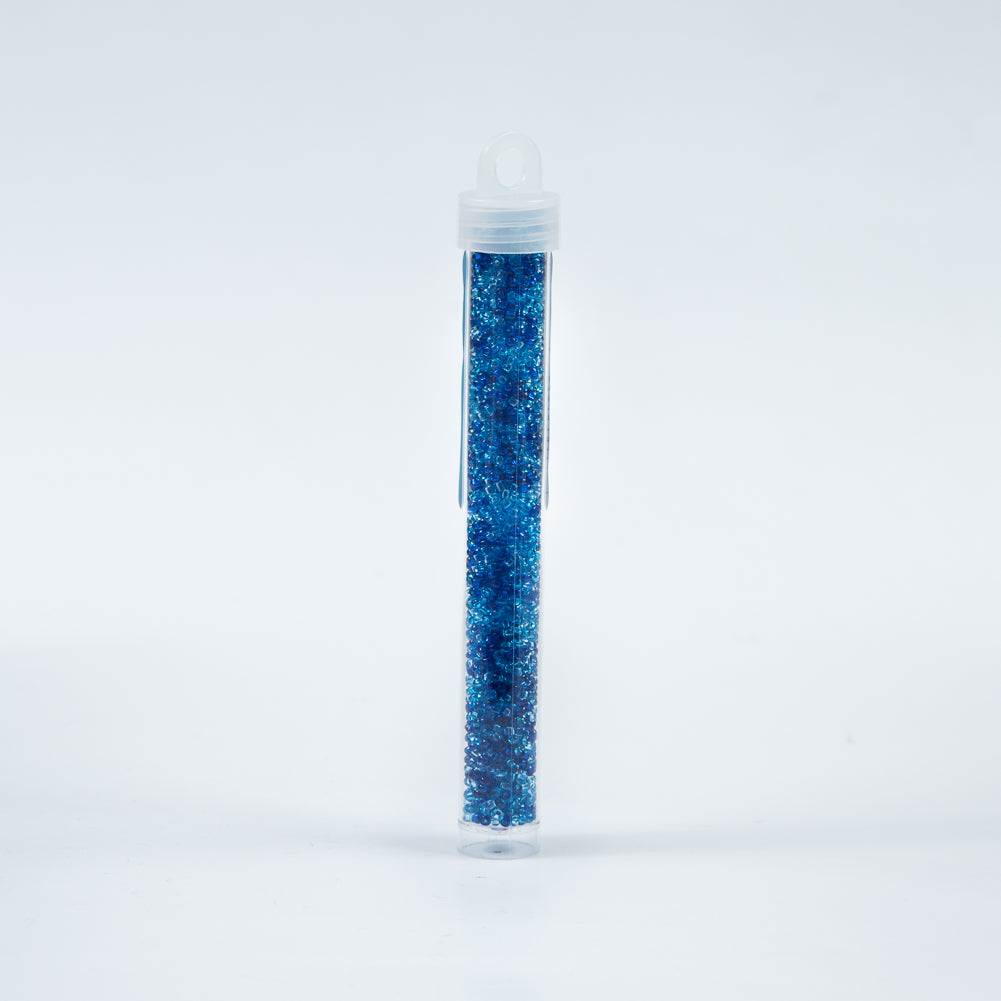 Clear Aqua Mixed Czech Seed Beads - Size 10