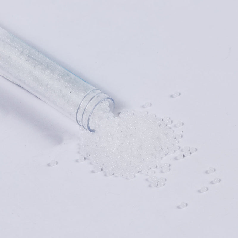 Alabaster Czech Seed Beads - Size 10