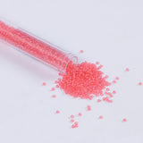 Salmon Iridescent Czech Seed Beads - Size 10