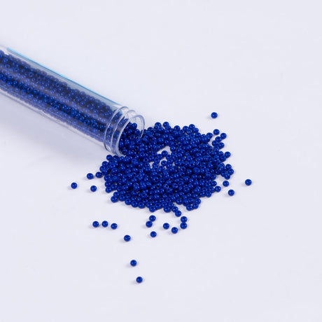 Royal Blue Opaque Czech Seed Beads - Size 10