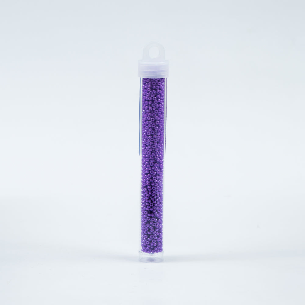 Violet Opaque Czech Seed Beads - Size 10
