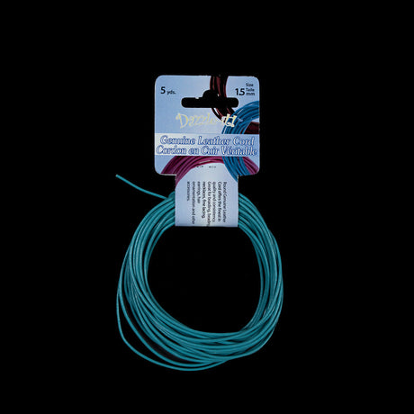 Dazzle-It Green- Blue Slate Genuine Leather Cord - 1.5mm