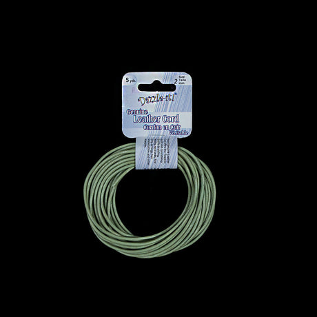 Dazzle-It Pistachio Genuine Leather Cord - 2mm