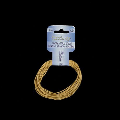 Dazzle-It Lemon Cotton Wax Cord - 1mm