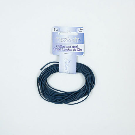 Dazzle-It Royal Blue Cotton Wax Cord - 1mm